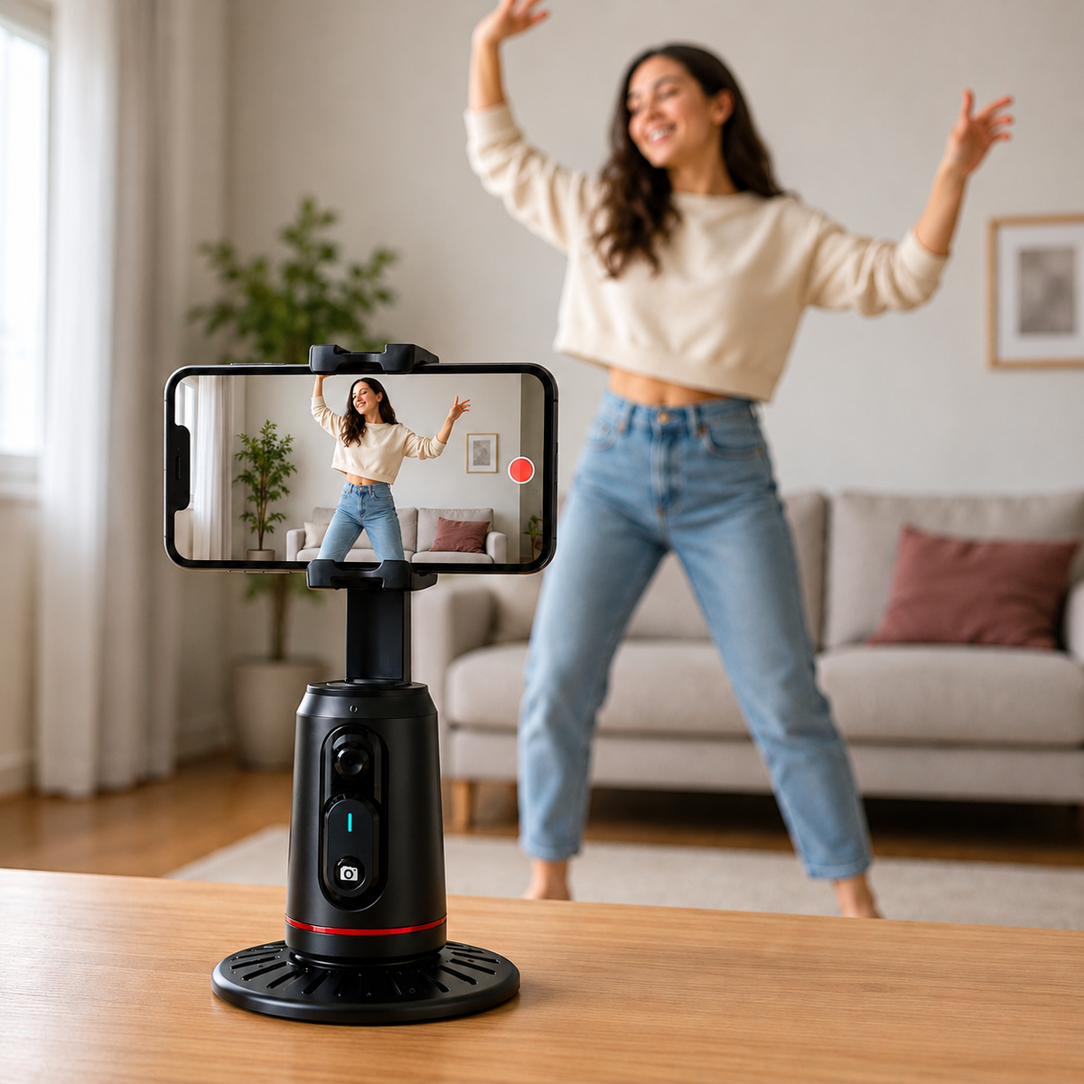 Soporte Inteligente con Seguimiento Automático 360°