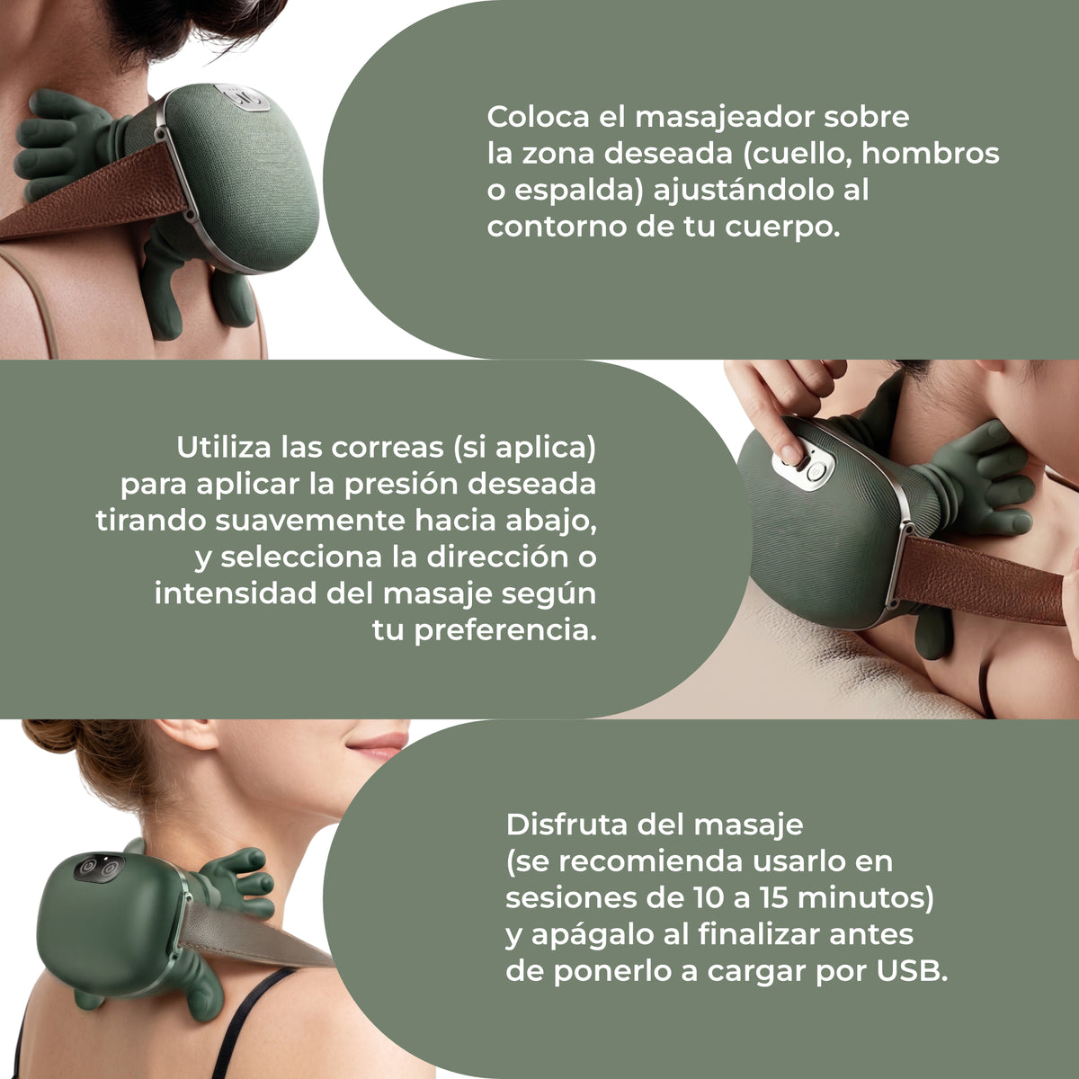 Masajeador 4D HandsFree™ con Calor