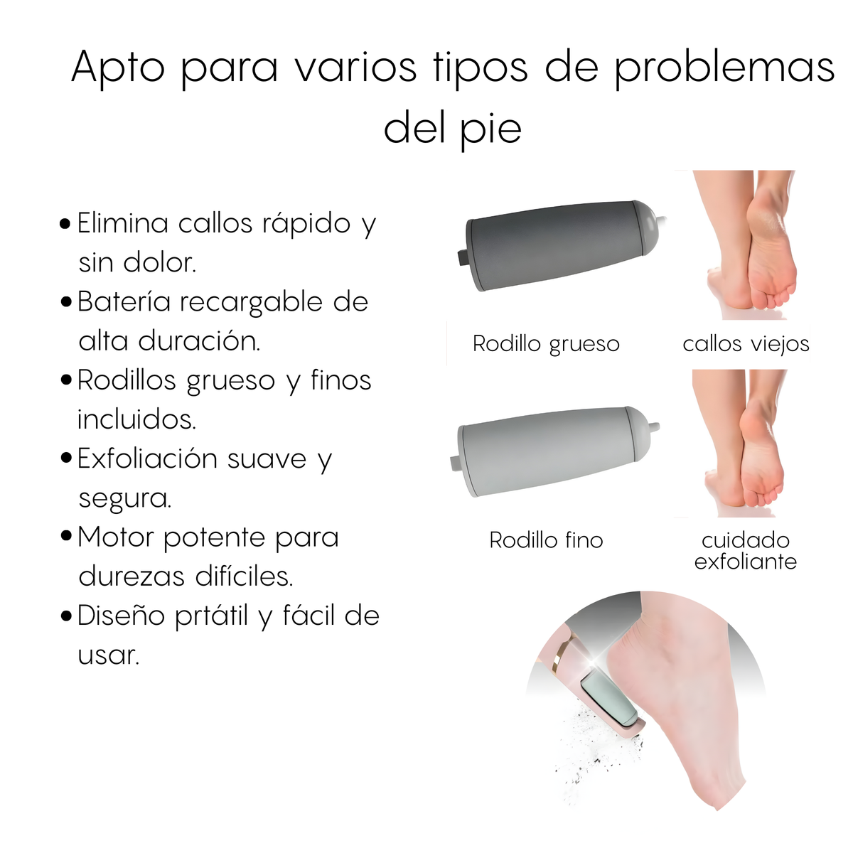 PediGlow™ | Lima Eléctrica Recargable para Pies